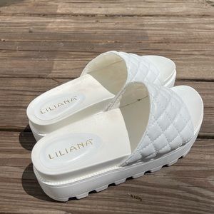Liliana White Platform Sandals